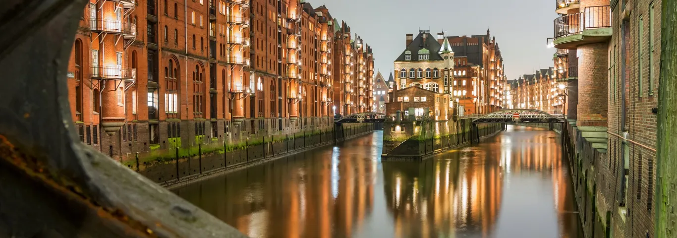 Canal in Hamburg, Germany
